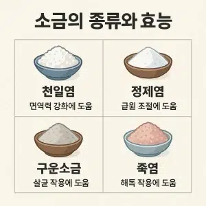 소금 종류와 효능
